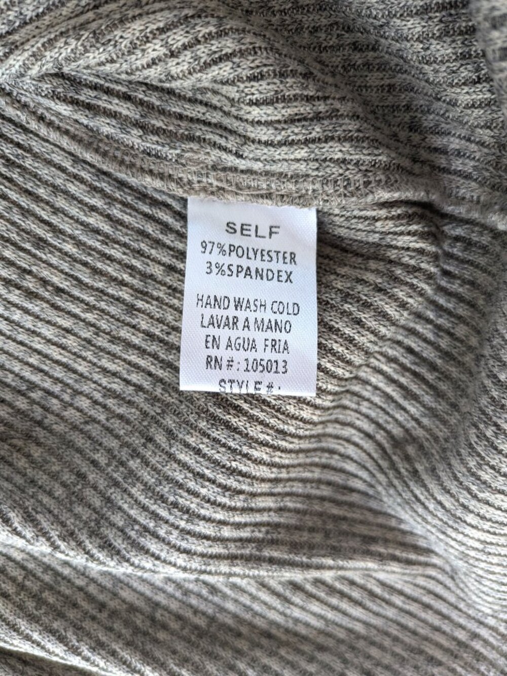 Andree Corduroy Peplum Blouse - Women's S - Tan Ribbed Unit Button Up Cardigan - Picture 5 of 6